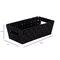 Simplify Storage Shelf Tote, 14.5 in L, 7.6 in W, 14.5 in H, Black, Plastic 25099-BLACK - alternate 2